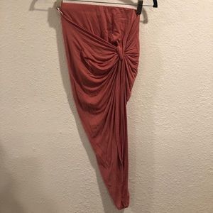 Windsor pink high low skirt